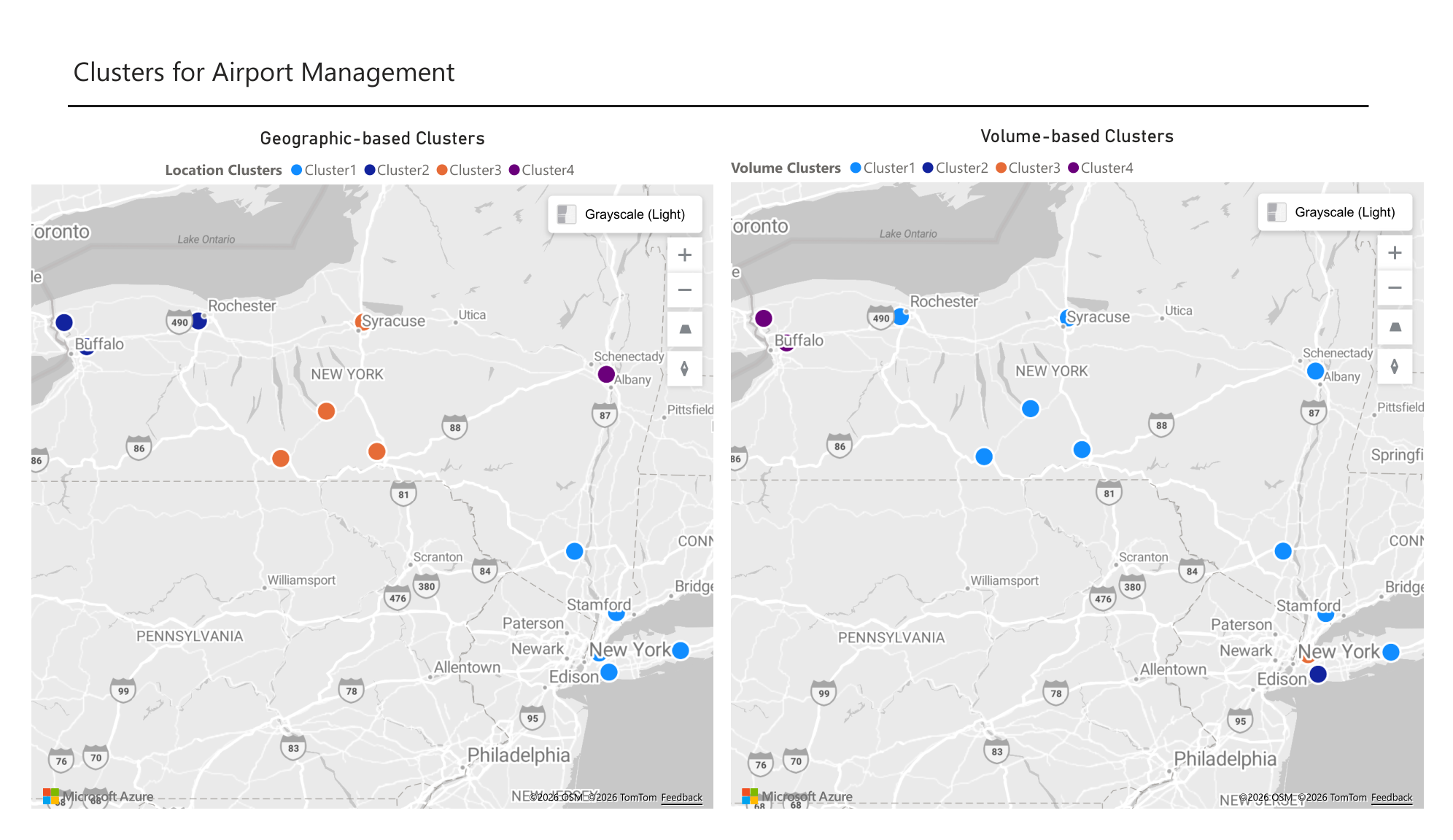 Airport clusters for new offices